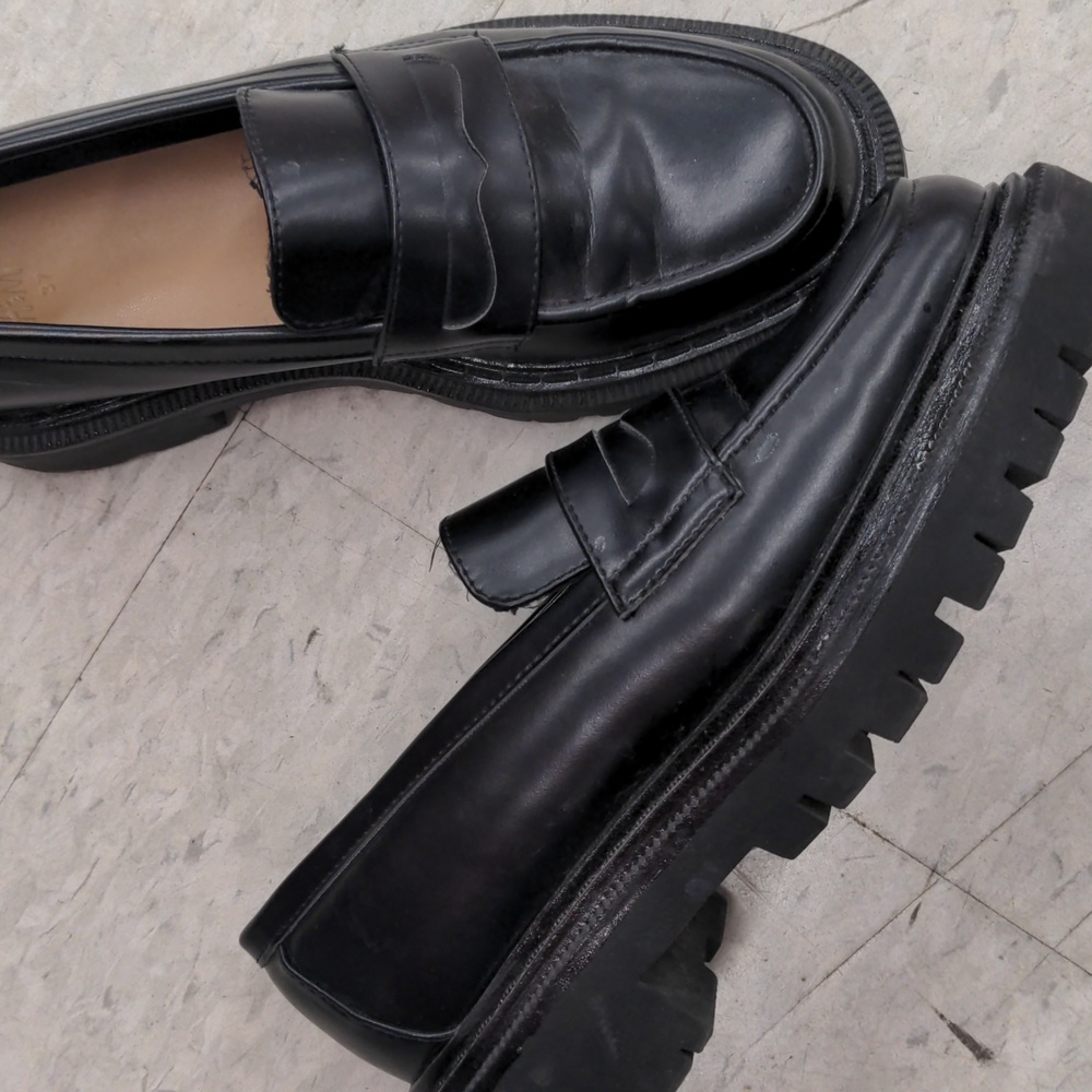 Chunky black loafers H&M sz 7 - Picture 7 of 8